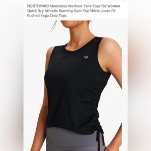 Black Sleeveless Athletic Tank Top for Women...NWT size Lg.